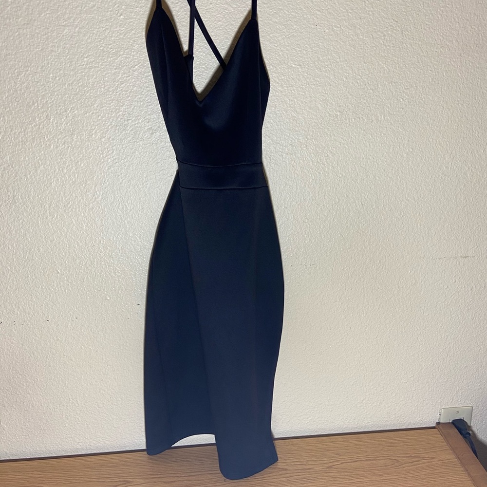 Black mini dress